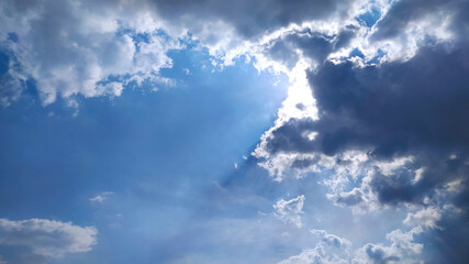 Sunny and Cloudy Skies during the Day