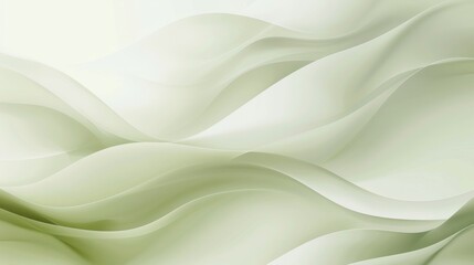 Obraz premium Abstract Green Fabric Waves Abstract Background