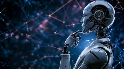 AI Artificial Intelligence technology smart robot AI artificial intelligence by enter command internet of thingsiot of technology enhancing global business capabilities : Generative AI