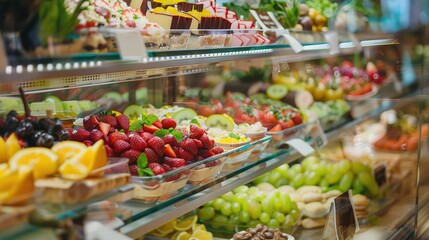 Obraz premium Bright and Inviting Food Shop