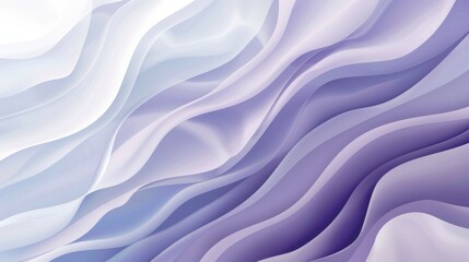 Obraz premium Abstract Wavy Pattern in Purple and White Hues