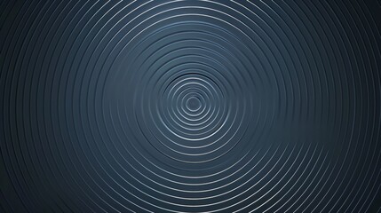 Abstract Concentric Circles Pattern on a Dark Blue Background