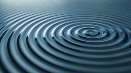 Ripples Expanding on Still Water Surface