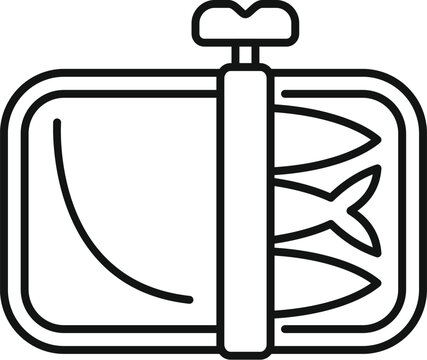 black and white sardines can open clip art preview