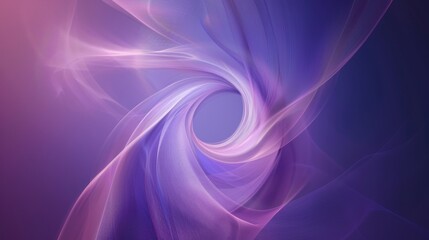 Abstract Purple Fabric Swirling Into a Circle