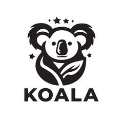 Cute koala cartoon character