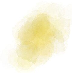 Fototapeta premium Alcohol Ink yellow brush, watercolor design creative hand painted, luxury wedding clipart transparent background