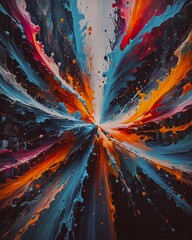 "Explosions of Time" is a captivating series of abstract artworks that embodies the dynamic essence of time management through the concept of timeboxing.