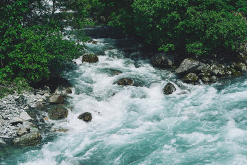 Fototapeta premium Images from a trip to the Vettisfossen Waterfalls going by Årdalsfjorden Fjord and Utladalen Valley, in Western Norway.