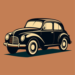OLD VINTAGE CAR SILHOUTTE