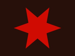 Obraz premium A dark background with a bright red star