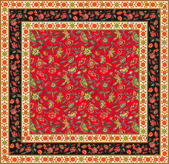 Vibrant summer colors are suitable for dresses, scarves, shawls and background wall patterns.