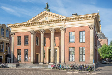 View at the Church of Our Lady in the streets of Groningen - Netherlands