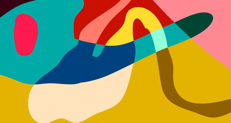 Abstract colorful psychedelic pop art background for summer