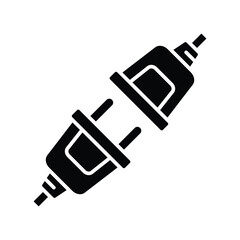 electrical connector icon vector design template simple and clean