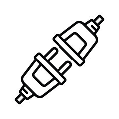 electrical connector icon vector design template simple and clean