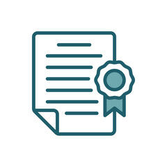 certificate icon vector design template simple and cleanllustration