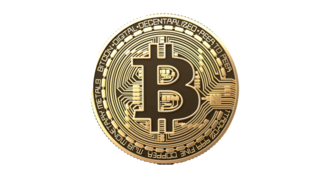 3d bitcoin front facing