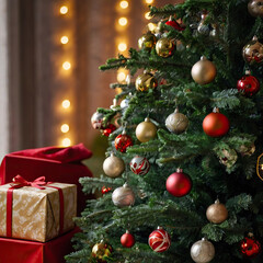 Christmas tree in the city