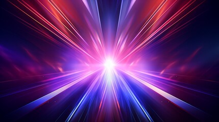 Flash star rays abstract background design. Explosive light speed rays effect poster. Flash of bright light concept wallpaper. Digital illustration art. AI artwork. 