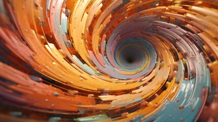 Abstract Swirling Pattern in Vibrant Hues