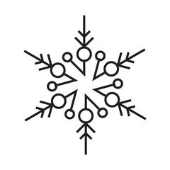 snowflake, Winter snow vector icon eps 10
