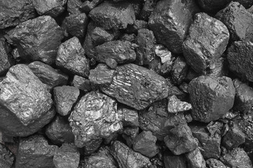 High quality, low ash, thermal Australian coal, which is exported mostly to Asia for energy and electricity generation. Background concept.