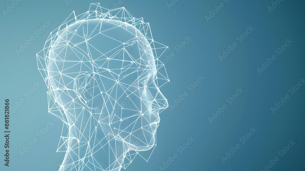 Aufkleber artificial intelligence brain power research tech market with representing ai innovation technology.