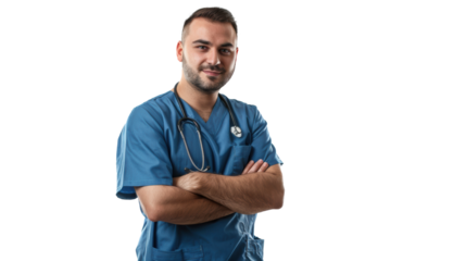 PNG of a male doctor