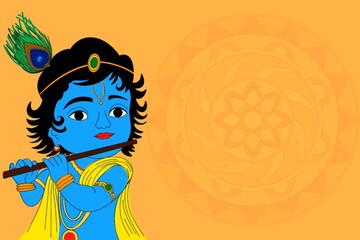 Janmashtami Krishna Background -  Lord Krishna