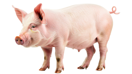 PNG Image of a farm pig