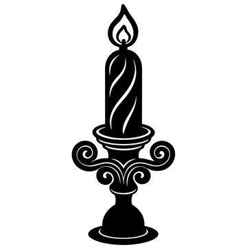 recommend clip art: barrack candle vector silhouette