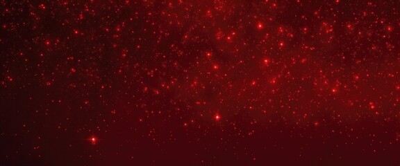 Fire embers particles over Red background, Abstract dark glitter fire particles lights