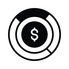 Grab this carefully crafted icon of financial analysis, business analysis vector