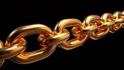 A close-up of a luxurious, ornate golden chain lying on a black velvet background, symbolizing wealth and opulence alone.