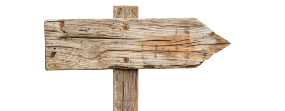 different a piece of wood empty sign on transparent background