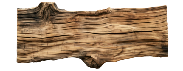 different a piece of wood empty sign on transparent background