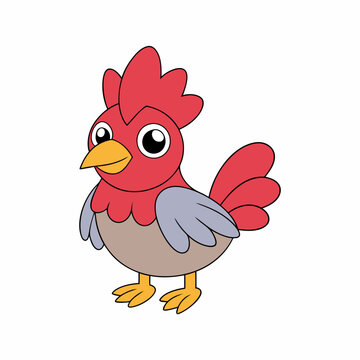 recommend clip art: Francium hen silhouette vector art illustration on white background