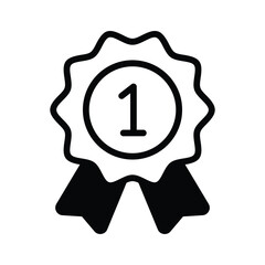 Flat vector of star badge, modern icon of quality badge in editable style