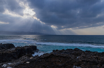 Atlantic coast in Las Palmas de Gran Canaria