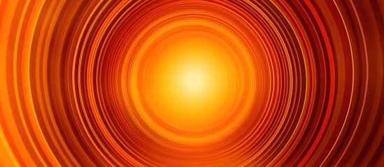 Abstract Orange and Red Swirling Rings