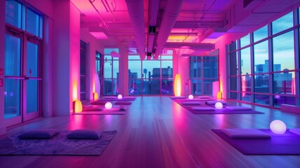 Fitness Studio: Elevate your fitness routine with our diverse range of classes including yoga, pilates, spinning, and HIIT, tailored to enhance strength and flexibility.
