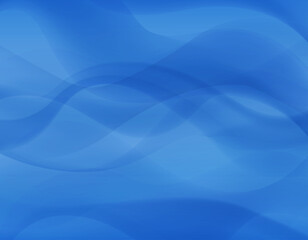 ブルーのウェーブ背景イラスト