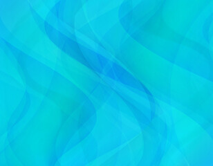 ブルーのウェーブ背景イラスト