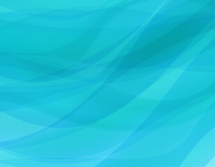 ブルーのウェーブ背景イラスト