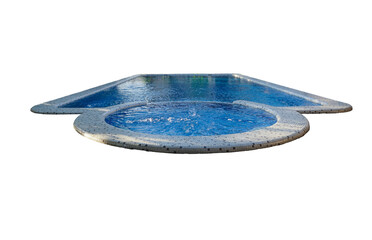 a large pond filled with water