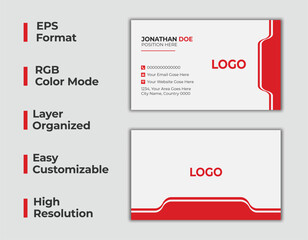 Double sided business card, modern personal car, corporate office card, minimal name card, creative business card, layout, set