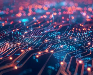 Digital background ideal for technological operations, neural networks, AI,digital, visual presentation