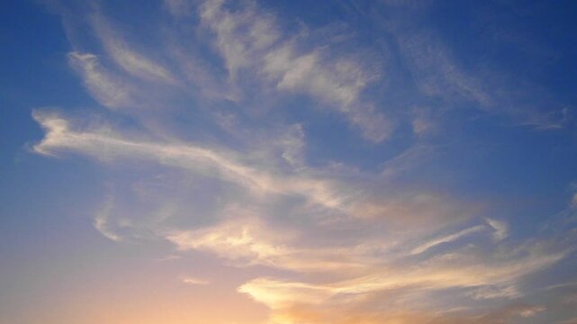 Cirrus Ci is genus of high cloud made of ice crystals, appear delicate wispy white strands. Cirrus formed when warm dry air rises, water vapor deposition onto dust particles at high altitudes.