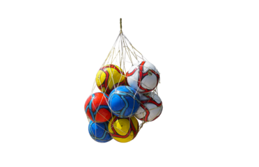 balls in a net bag